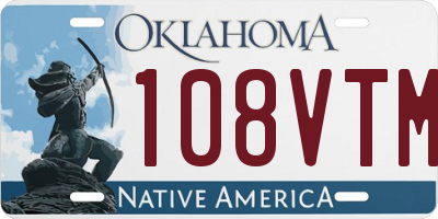 OK license plate 108VTM