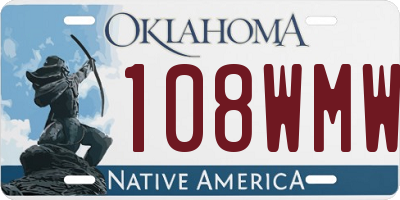 OK license plate 108WMW