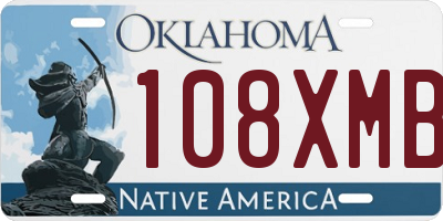 OK license plate 108XMB