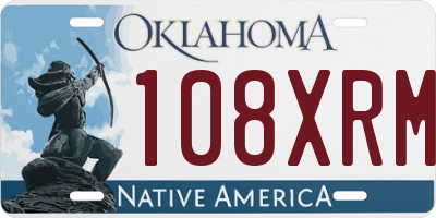 OK license plate 108XRM
