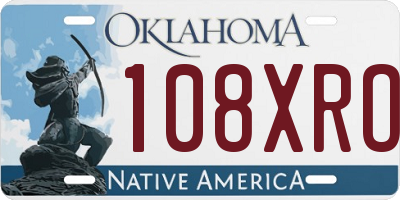 OK license plate 108XRO