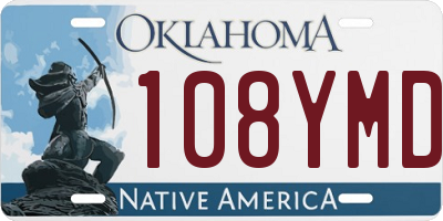 OK license plate 108YMD