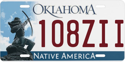 OK license plate 108ZII