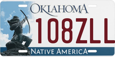 OK license plate 108ZLL