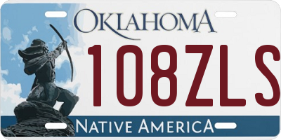 OK license plate 108ZLS