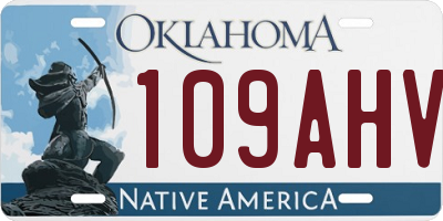 OK license plate 109AHV