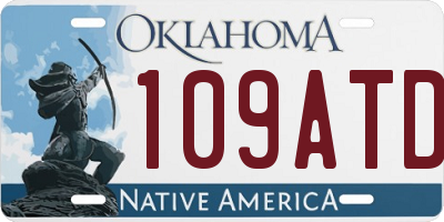OK license plate 109ATD