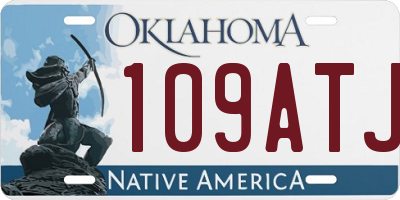 OK license plate 109ATJ