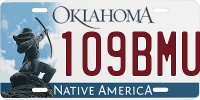 OK license plate 109BMU