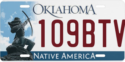 OK license plate 109BTV