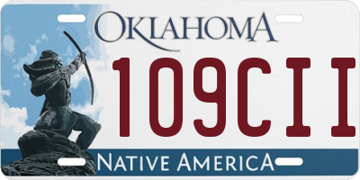 OK license plate 109CII