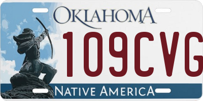 OK license plate 109CVG