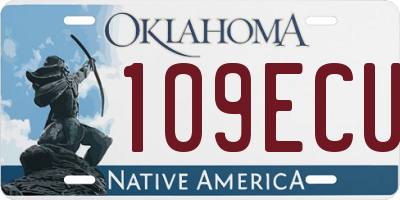 OK license plate 109ECU