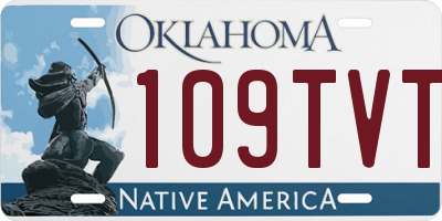 OK license plate 109TVT