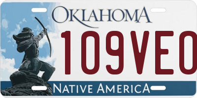 OK license plate 109VEO