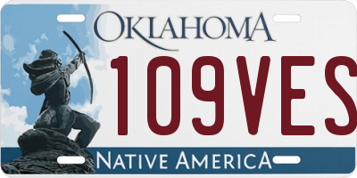 OK license plate 109VES