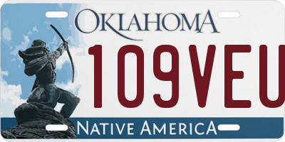 OK license plate 109VEU