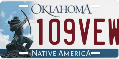 OK license plate 109VEW