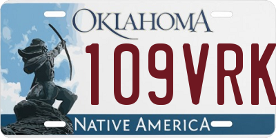 OK license plate 109VRK