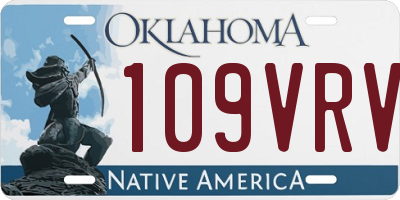 OK license plate 109VRV