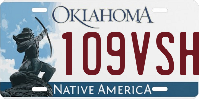 OK license plate 109VSH