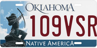 OK license plate 109VSR