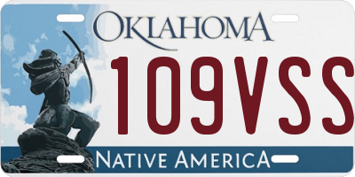 OK license plate 109VSS