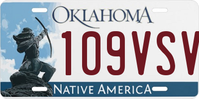 OK license plate 109VSV