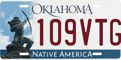 OK license plate 109VTG