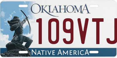 OK license plate 109VTJ