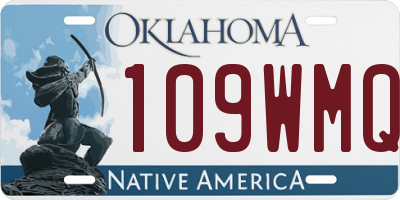 OK license plate 109WMQ
