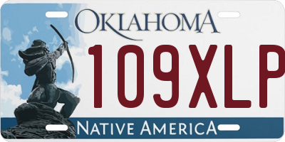 OK license plate 109XLP