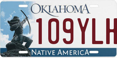 OK license plate 109YLH