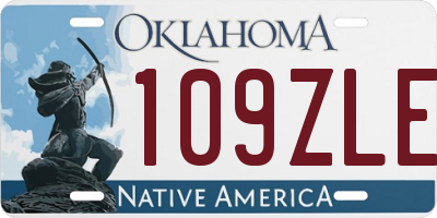 OK license plate 109ZLE