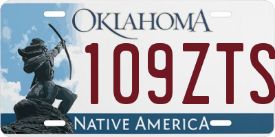 OK license plate 109ZTS