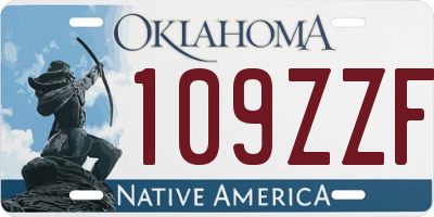 OK license plate 109ZZF