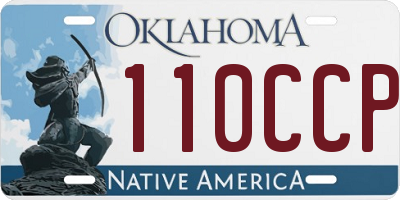 OK license plate 110CCP