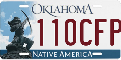 OK license plate 110CFP