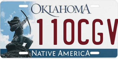 OK license plate 110CGV
