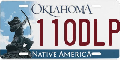 OK license plate 110DLP