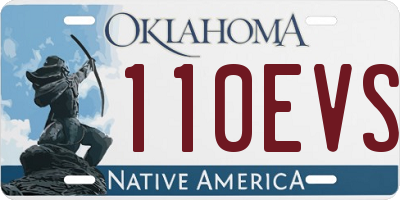 OK license plate 110EVS