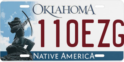 OK license plate 110EZG