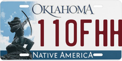 OK license plate 110FHH