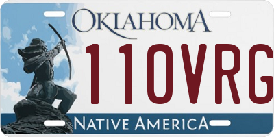 OK license plate 110VRG