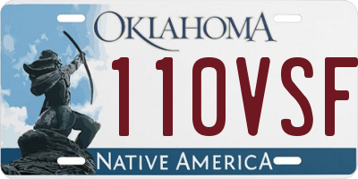 OK license plate 110VSF