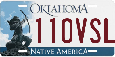 OK license plate 110VSL