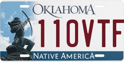 OK license plate 110VTF