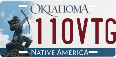 OK license plate 110VTG