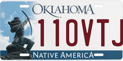 OK license plate 110VTJ