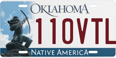 OK license plate 110VTL